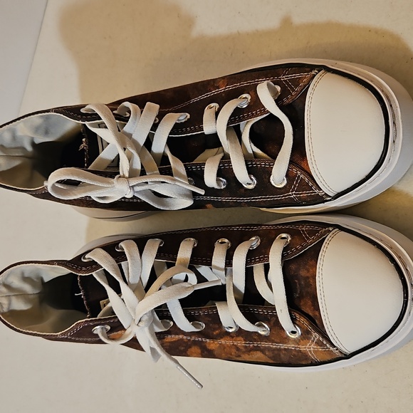 Custom Dyed Skechers High Top Sneakers - Ladies Size 9.5 - Picture 6 of 10